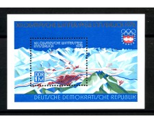 1975 - GERMANIA DDR - OLIMPIADI DI INNSBRUCK- FOGLIETTO NUOVO - LOTTO/36536 1975 - GERMANIA DDR - OLIMPIADI DI INNSBRUCK- FOGLIETTO NUOVO - LOTTO/36536