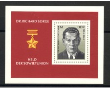 1976 - GERMANIA DDR - RICHARD SORGE - FOGLIETTO NUOVO - LOTTO/36537 1976 - GERMANIA DDR - RICHARD SORGE - FOGLIETTO NUOVO - LOTTO/36537