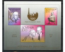 1998 - SLOVENIA - GINNASTA LEON STUKELJ  FOGLIETTO - NUOVO - LOTTO/33963