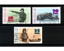 1977 - GERMANIA DDR - ASSOCIAZIONE SPORTIVA 3v.- USATI - LOTTO/36538 1977 - GERMANIA DDR - ASSOCIAZIONE SPORTIVA 3v.- USATI - LOTTO/36538
