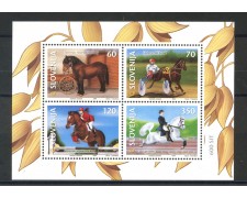 1999 - SLOVENIA - SPORT EQUESTRI   FOGLIETTO - NUOVO - LOTTO/33976