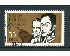 1982 - GERMANIA DDR - SIMON BOLIVAR - USATO - LOTTO/36609 1982 - GERMANIA DDR - SIMON BOLIVAR - USATO - LOTTO/36609