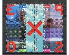 2002 - SVIZZERA - EXPO INTERNAZIONALE 4v. - NUOVI - LOTTO/37365 2002 - SVIZZERA - EXPO INTERNAZIONALE 4v. - NUOVI - LOTTO/37365