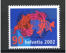 2002 - SVIZZERA - ADESIONE ALL'ONU - NUOVO - LOTTO/37370 2002 - SVIZZERA - ADESIONE ALL'ONU - NUOVO - LOTTO/37370