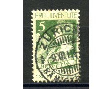 1913 - LOTTO/34008 - SVIZZERA - 5+5c. PRO JUVENTUTE - USATO 1913 - LOTTO/34008 - SVIZZERA - 5+5c. PRO JUVENTUTE - USATO