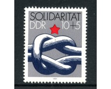 1984 - GERMANIA DDR - SOLIDARIETA' - NUOVO - LOTTO/36631 1984 - GERMANIA DDR - SOLIDARIETA' - NUOVO - LOTTO/36631