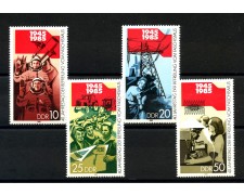 1985 - GERMANIA DDR - LIBERAZIONE DAL FASCISMO 4v. - NUOVI - LOTTO/36638 1985 - GERMANIA DDR - LIBERAZIONE DAL FASCISMO 4v. - NUOVI - LOTTO/36638