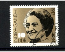 1986 - GERMANIA DDR - INDIRA GANDHI - USATO - LOTTO/36655 1986 - GERMANIA DDR - INDIRA GANDHI - USATO - LOTTO/36655