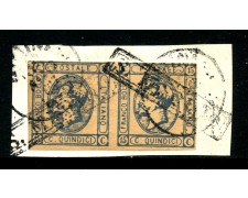 1863 - REGNO - 15 cent. EFFIGIE - FALSO FILATELICO - COPPIA - LOTTO/31952 1863 - REGNO - 15 cent. EFFIGIE - FALSO FILATELICO - COPPIA - LOTTO/31952