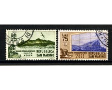 1952 - SAN MARINO - RILIEVO FOTOGRAMMETRICO 2v. - USATI - LOTTO/36695 1952 - SAN MARINO - RILIEVO FOTOGRAMMETRICO 2v. - USATI - LOTTO/36695