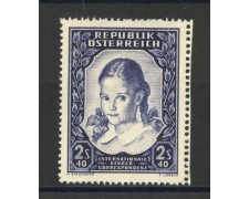 1952 - AUSTRIA - CORRISPONDENZA TRA FANCIULLI - NUOVO - LOTTO/34096