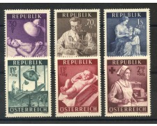 1954 - AUSTRIA - PUBBLICA SANITA'  6v. - NUOVI - LOTTO/34104