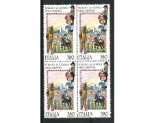 1987 - LOTTO/6878Q - REPUBBLICA - FOLCLORE 6° SERIE - QUARTINA NUOVI 1987 - LOTTO/6878Q - REPUBBLICA - FOLCLORE 6° SERIE - QUARTINA NUOVI
