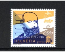 2019 - SVIZZERA - LOTTO/42138 - ALFRED ESCHER - NUOVO 2019 - SVIZZERA - LOTTO/42138 - ALFRED ESCHER - NUOVO