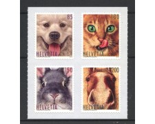2019 - SVIZZERA - LOTTO/42143 - ANIMALI DOMESTICI 4v. - NUOVI 2019 - SVIZZERA - LOTTO/42143 - ANIMALI DOMESTICI 4v. - NUOVI