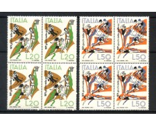 1971 - LOTTO/6546Q - REPUBBLICA - GIOCHI GIOVENTU' 2v. - QUARTINE - NUOVI 1971 - LOTTO/6546Q - REPUBBLICA - GIOCHI GIOVENTU' 2v. - QUARTINE - NUOVI