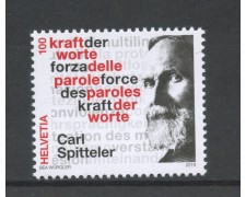 2019 - SVIZZERA - LOTTO/42156 - CARL SPITTELER - NUOVO