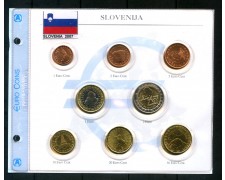 Slovenia 2007 Euro Complete Set of 8, Uncirculated - LOTTO/M30652 Slovenia 2007 Euro Complete Set of 8, Uncirculated - LOTTO/M30652