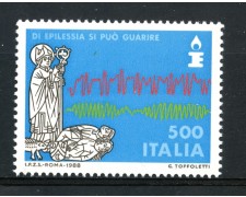 1988 - REPUBBLICA - LOTTA CONTRO L'EPILESSIA - NUOVO - LOTTO/30267 1988 - REPUBBLICA - LOTTA CONTRO L'EPILESSIA - NUOVO - LOTTO/30267