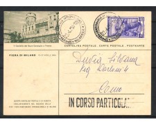 Italy 1954 Milan Fair Postal Card - LOTTO/42192