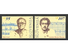 2001 - SLOVENIA - COMPOSITORI  2v. - NUOVI - LOTTO/34155
