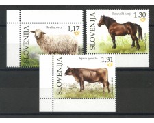 2018 - SLOVENIA - ANIMALI DOMESTICI 3v. - NUOVI - LOTTO/34704
