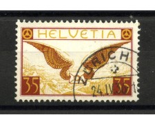 1933 - SVIZZERA - LOTTO/40657 - POSTA AEREA 35 CENT. SIMBOLI - USATO 1933 - SVIZZERA - LOTTO/40657 - POSTA AEREA 35 CENT. SIMBOLI - USATO