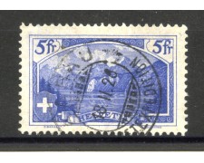 1928 - SVIZZERA - LOTTO/40663 - 5 Fr. MONTE RUTLI - USATO 1928 - SVIZZERA - LOTTO/40663 - 5 Fr. MONTE RUTLI - USATO
