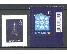 2018 - SLOVENIA - NUOVO ANNO 2v. - NUOVI ADESIVI - LOTTO/34709