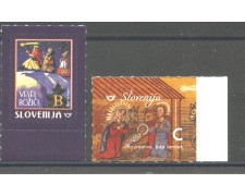 2018 - SLOVENIA - NATALE 2v. - NUOVI ADESIVI - LOTTO/34710