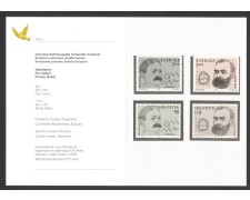 1997 - SVIZZERA - LOTTO/43507FA - PREMI NOBEL EMISSIONE CONGIUNTA 4v. - NUOVI - FOLDER 1997 - SVIZZERA - LOTTO/43507FA - PREMI NOBEL EMISSIONE CONGIUNTA 4v. - NUOVI - FOLDER