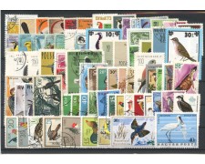 UCCELLI - LOTTO/43104 - INSIEME DI 70 FRANCOBOLLI DIFFERENTI TEMATICA UCCELLI MONDIALI UCCELLI - LOTTO/43104 - INSIEME DI 70 FRANCOBOLLI DIFFERENTI TEMATICA UCCELLI MONDIALI