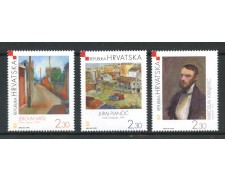 2004 - CROAZIA - PITTURA CONTEMPORANEA 3v. - NUOVI - LOTTO/32981