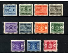1945 - ITALIA LUOGOTENENZA - LOTTO/43113 - SEGNATASSE FILIGRANA RUOTA NUOVI 1945 - ITALIA LUOGOTENENZA - LOTTO/43113 - SEGNATASSE FILIGRANA RUOTA NUOVI