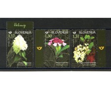 2019 - SLOVENIA - FIORI  ORTENSIE  3v. - NUOVI - LOTTO/34727