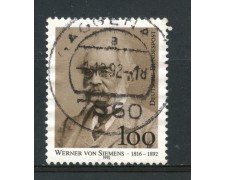 1992 - LOTTO/19037U - GERMANIA - VON SIEMENS - USATO 1992 - LOTTO/19037U - GERMANIA - VON SIEMENS - USATO