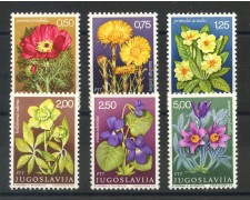1969 - JUGOSLAVIA - FIORI 6v. NUOVI - LOTTO/34763