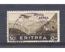 1936 - LOTTO/ERITA18U - ERITREA - 50c. POSTA AEREA - USATO