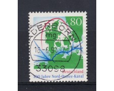 1995 - GERMANIA FEDERALE - 80p. CANALE KIEL - USATO - LOTTO/31229 1995 - GERMANIA FEDERALE - 80p. CANALE KIEL - USATO - LOTTO/31229