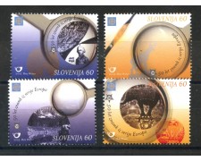 2005 - SLOVENIA - CINQUANTENARIO FRANCOBOLLI EUROPA 4v. - NUOVI - LOTTO/34282