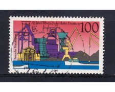 1991 - GERMANIA FEDERALE - 100p. PORTO DI DUISBURG - USATO - LOTTO/31254U 1991 - GERMANIA FEDERALE - 100p. PORTO DI DUISBURG - USATO - LOTTO/31254U