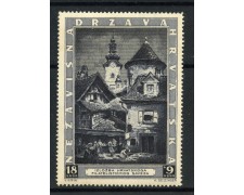1943 - CROAZIA - ESPOSIZIONE FILATELICA ZAGABRIA - NUOVO - LOTTO/32574