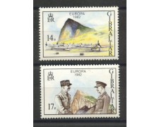 1982 - GIBILTERRA - LOTTO/41437 - EUROPA 2v. - NUOVI 1982 - GIBILTERRA - LOTTO/41437 - EUROPA 2v. - NUOVI