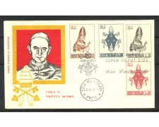 1963 - VATICANO - LOTTO/48373 - INCORONAZIONE DI PAPA PAOLO VI° - BUSTA FDC 1963 - VATICANO - LOTTO/48373 - INCORONAZIONE DI PAPA PAOLO VI° - BUSTA FDC