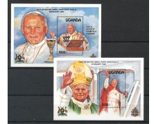 1993 - UGANDA - VISITA DI PAPA G.PAOLO II° - 2 FOGLIETTI - NUOVI - LOTTO/35946