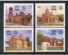 2016 - SERBIA REPUBBLICA - UNESCO MONASTERI 4v. - NUOVI - LOTTO/35289 2016 - SERBIA REPUBBLICA - UNESCO MONASTERI 4v. - NUOVI - LOTTO/35289