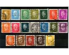 1928/32 - GERMANIA REICH - LOTTO/39338 - EFFIGI 19v. - USATI 1928/32 - GERMANIA REICH - LOTTO/39338 - EFFIGI 19v. - USATI