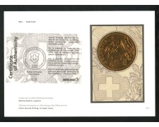 2013 - SVIZZERA - LOTTO/37834F - GOLDVRENELI ORO - FOGLIETTO - NUOVO - FOLDER 2013 - SVIZZERA - LOTTO/37834F - GOLDVRENELI ORO - FOGLIETTO - NUOVO - FOLDER