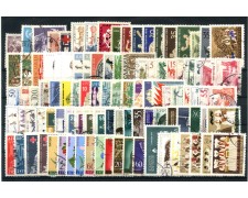 1955/1961 - JUGOSLAVIA - LOTTO/43169 - COLLEZIONE DI 100 FRANCOBOLLI USATI E/O NUOVI LINGUELLATI
