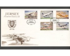 1987 - JERSEY - LOTTO/41508 - STORIA DELL'AVIAZIONE BUSTA FDC 1987 - JERSEY - LOTTO/41508 - STORIA DELL'AVIAZIONE BUSTA FDC